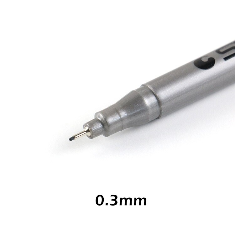 STA Fine ligne noir Pigment Liner pinceau stylo étanche archives encre Micro Fine Art marqueur pour dessin écriture manuscrite croquis 6986: 0.3mm