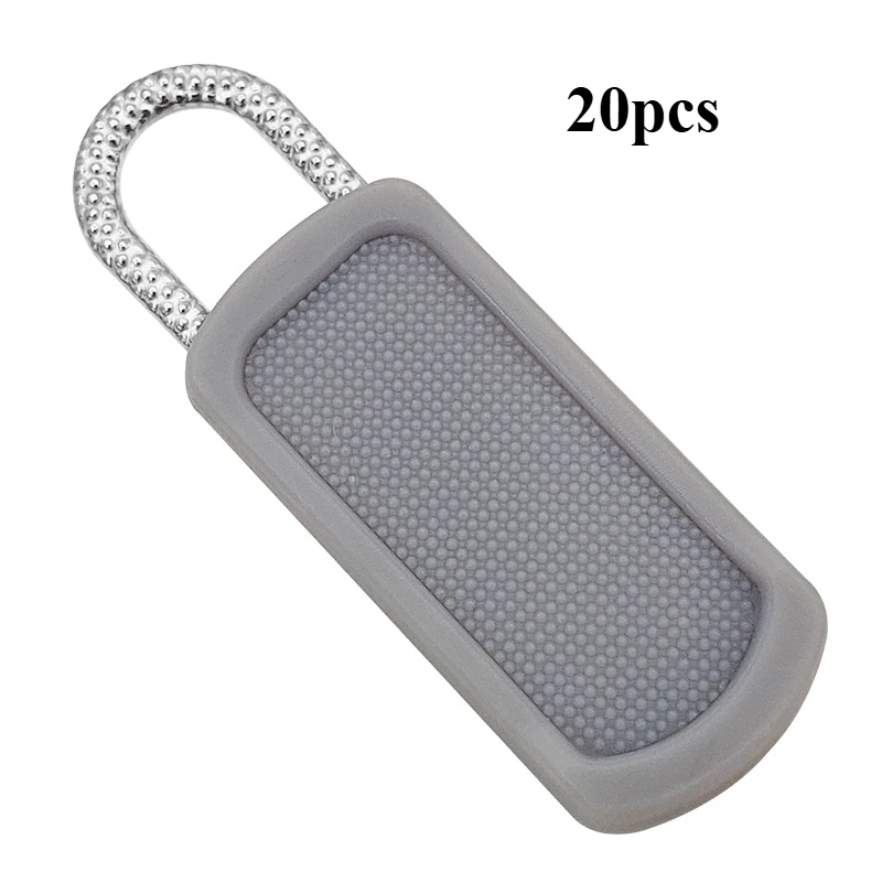 5/10/20pcs Universal Zipper Pull Replacement Kit Removable Detachable Zipper Puller for Luggage Purse Bags Clothes Zipper Slider: WHITE