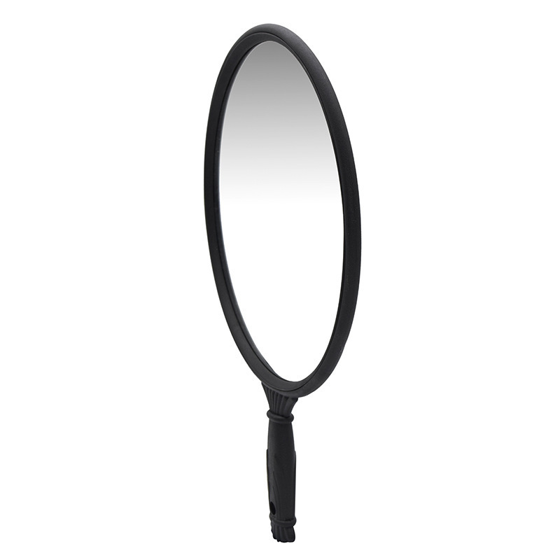 Round Handle Mirror Plastic Handle Mirror Beauty Salon Makeup Mirror Hair Salon Styling Mirror