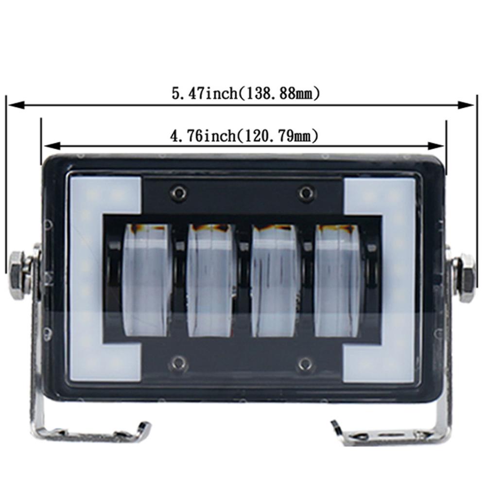 5Inch 12V 24V 6500K 24W Wide Spot Led Light Bar White DRL Angel Eyes Light BAR Offroad 4WD Truck SUV Driving Work Spotlights Car