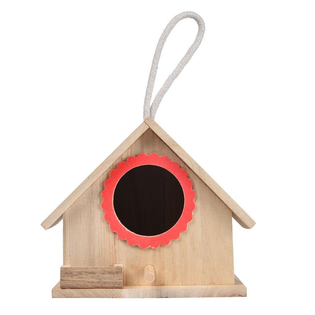 Wooden garden Bird Hammock Parrot Pet Cages Large Nest Dox Nest Bird House Box: Default Title