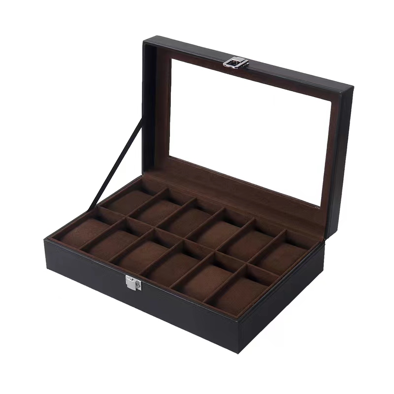 61012 Scatola per orologi da polso con 20 fessura Custodia per orologi Custodia per orologi Organizzatore Scatola per orologi in pelle PU regalos para hombre: bianca