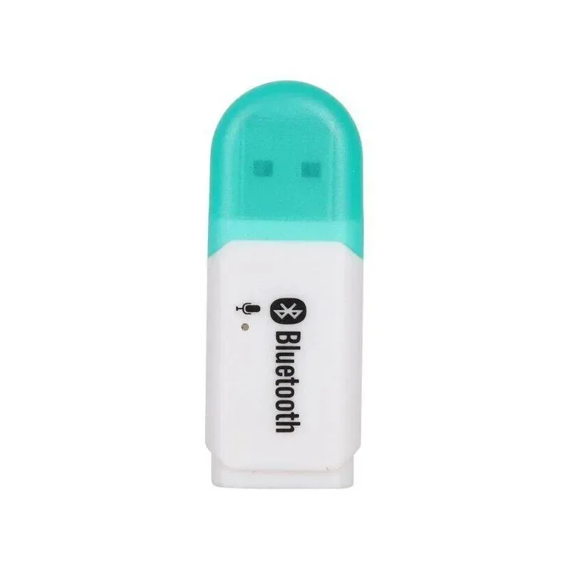 Adaptador USB Bluetooth 5,0 para ordenador, PC, altavoz, receptor de música, Kit de Cables para coche, manos libres: Verde