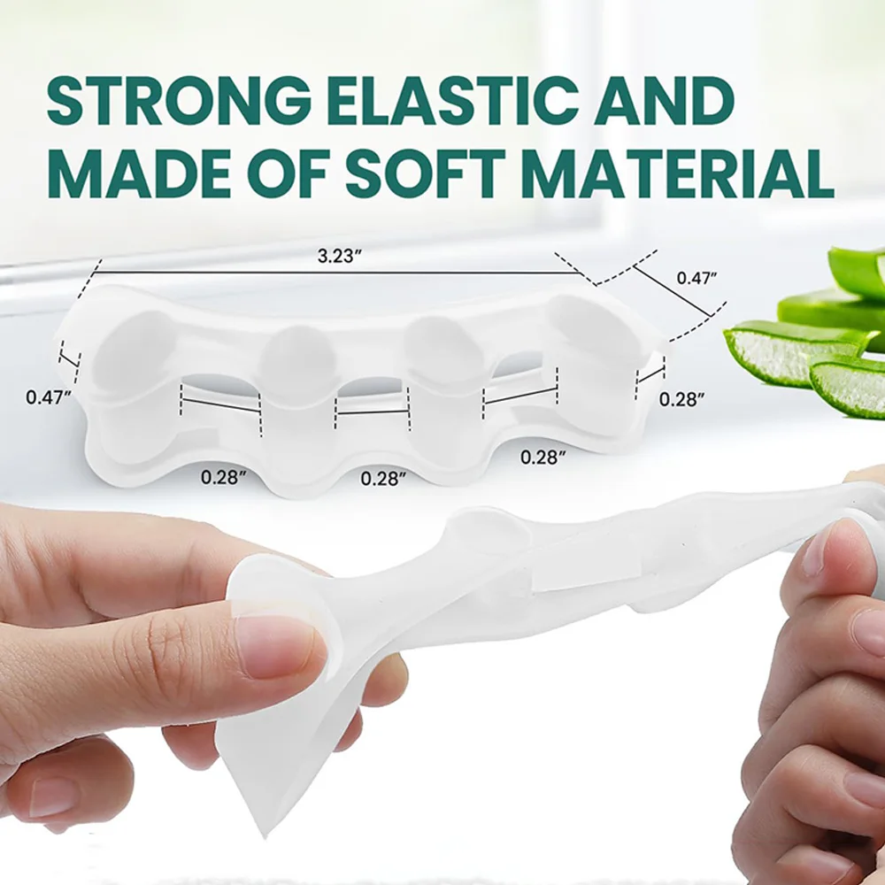 2 stuks siliconen teenscheider, bunion corrector, hamerteen corrector, zacht siliconen materiaal voor teenscheiding voetverzorging tool