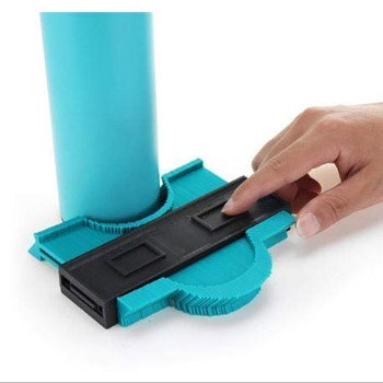 5/10 inch Multi-functional Contour Profile Gauge Laminated Tiles Tiles Edge Shaping Wood Measure Ruler Contour Gauge Duplicator: mini  no lock