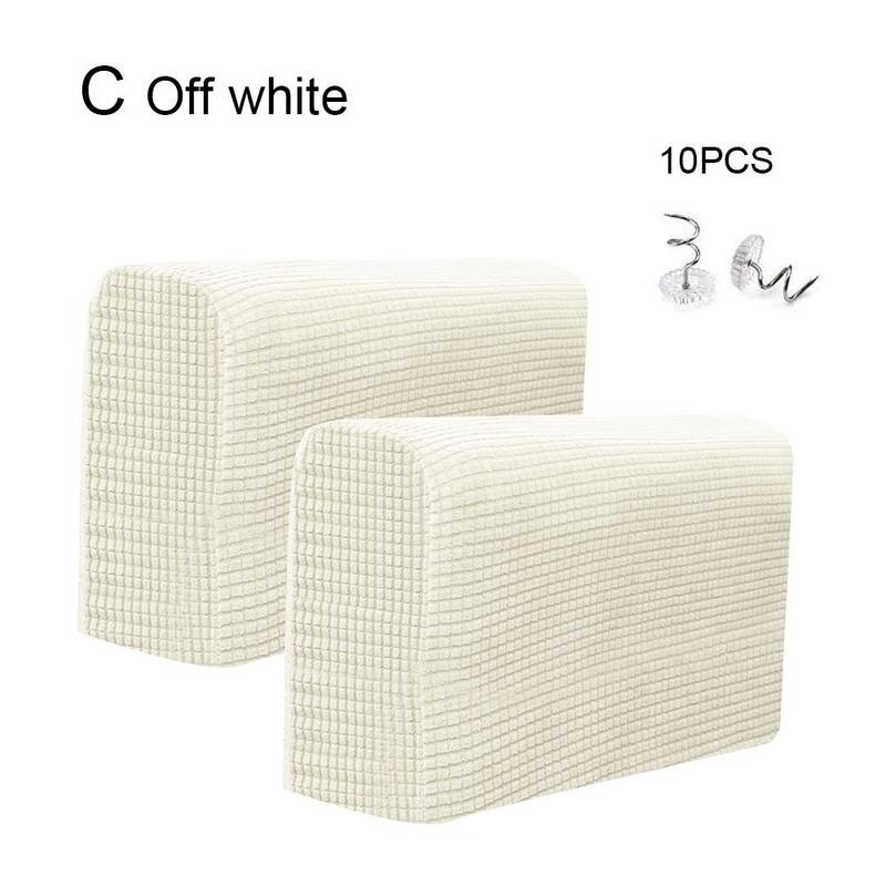 Afneembare En Wasbaar Bank Armsteun Elastische Beschermende Armsteun Armsteun Cover Sofa Polar Cover Cover Elastische Fleece C2h2: C