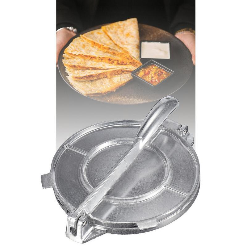20 Cm Sliver Opvouwbare Tortilla Maker Aluminium Deeg Druk Zware Restaurant Tool Thuis Koken Pie Voor Keuken Gadgets