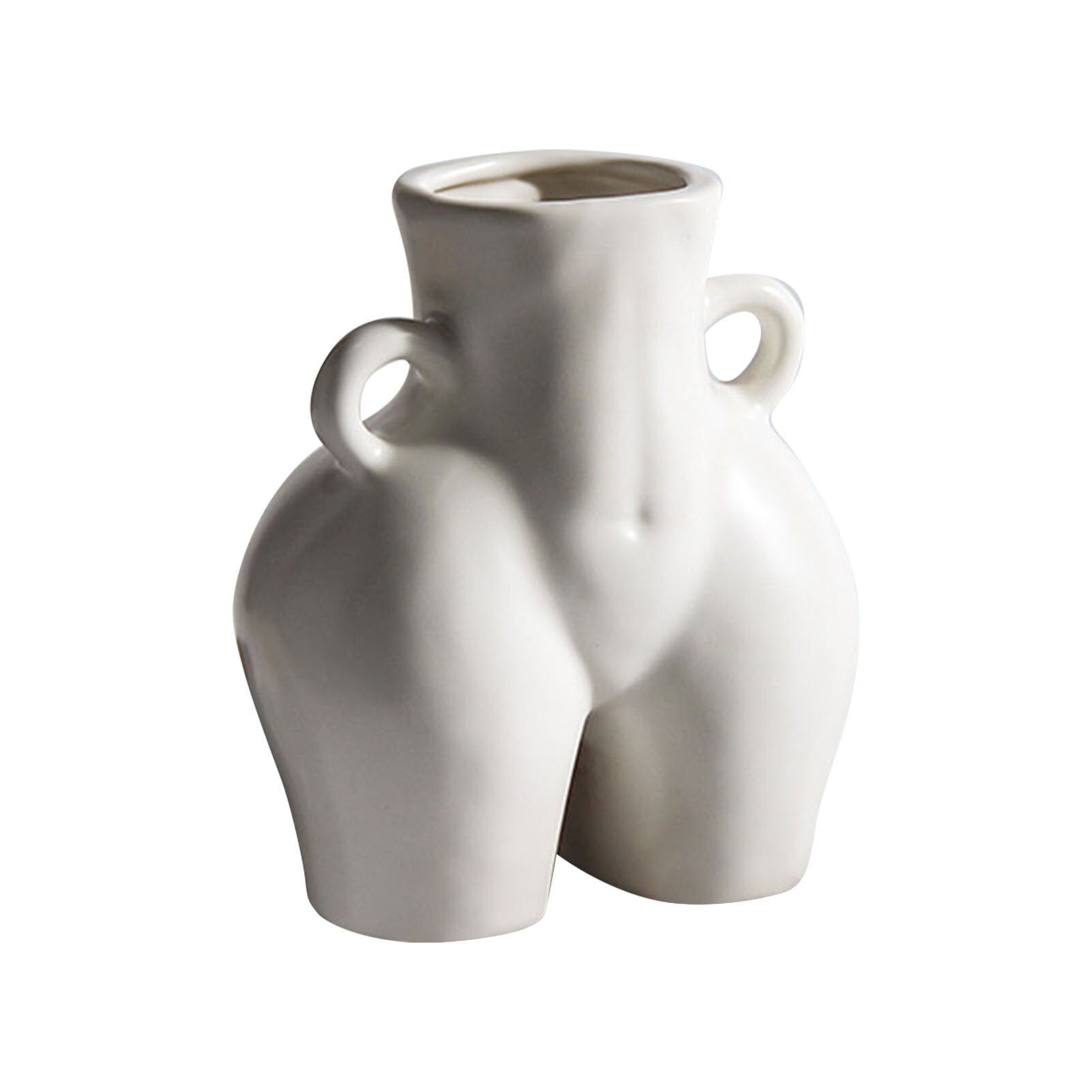 Menschliches Vase Hintern nackt Handwerk Eingerichtet Hause Dekoration Blume Anordnung Frau Blume Vasen Heimat Dekor: B Weiß