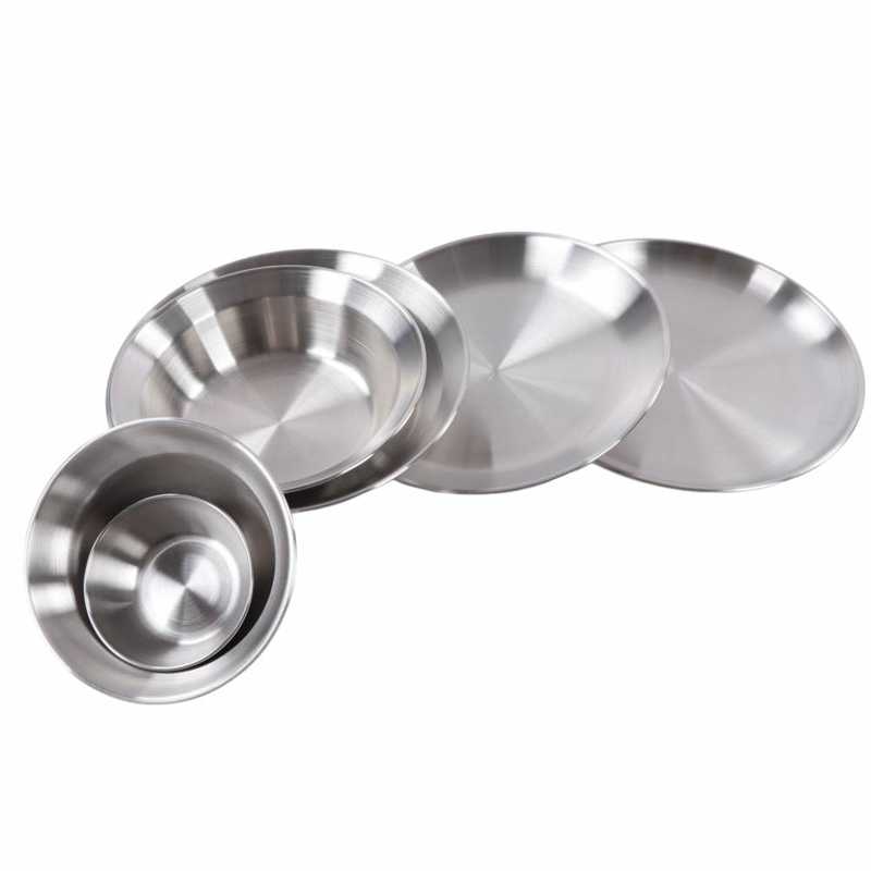 Camping Dinnerware Set Camping Dish Set Outdoor Durable with Storage Bag for Hiking