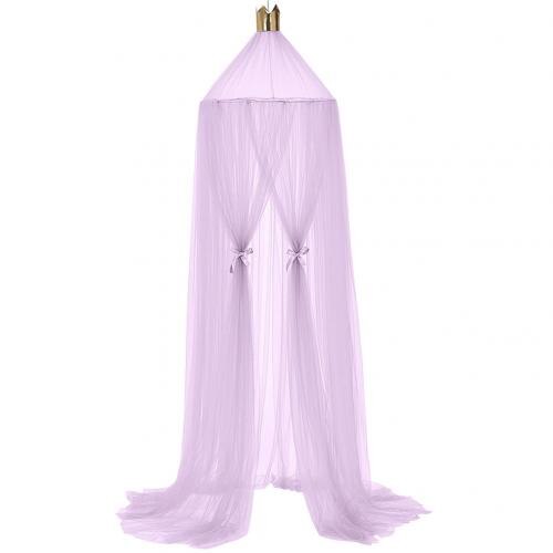 Anti Mosquito Crib Netting Cotton Baby Canopy Mosquito Net Princess Bed Canopy Dome bed baby room Decoration Bed Canopy: violet