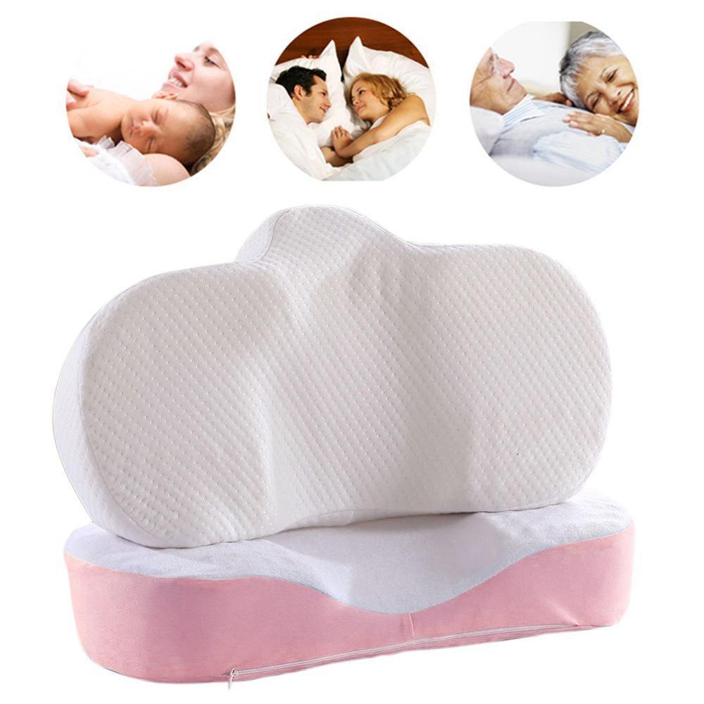 Memory Foam Anti Wrinkle Pillow Ergonomic Curve Improve Sleeping Pillows Perfect Concave Headrest Neck Support