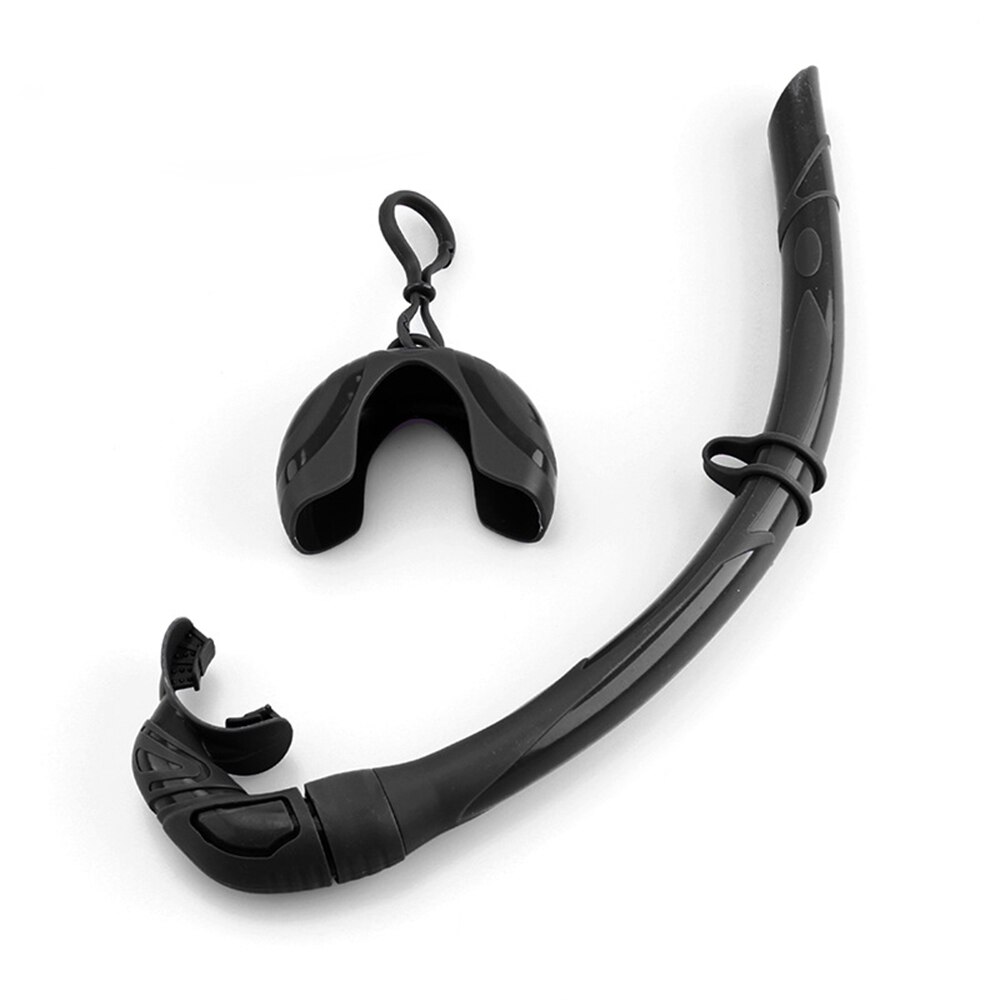 Tuba pliable en Silicone pour hommes et femmes, avec étui de rangement Compact, Tube de respiration humide pour la plongée en apnée