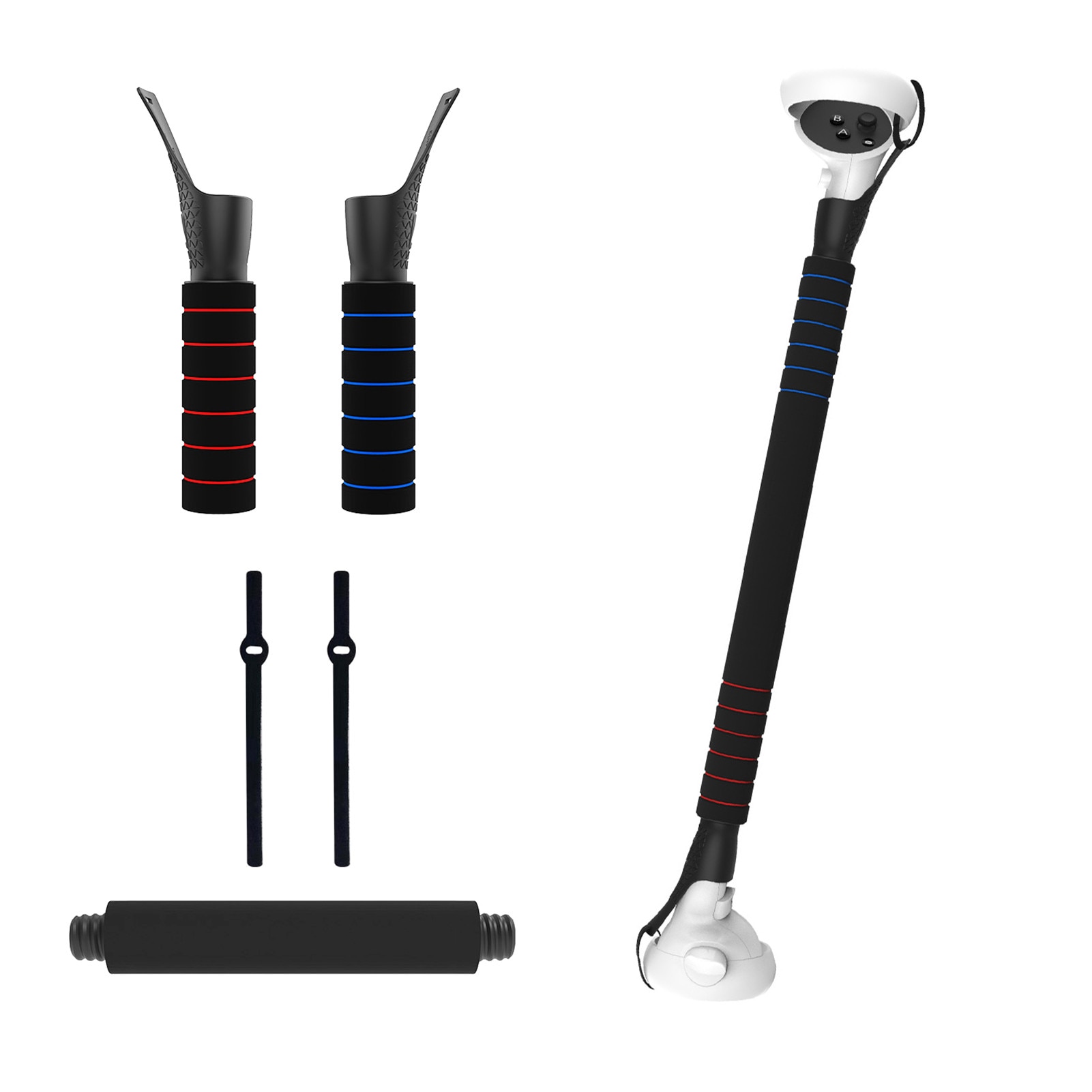 Dual Handgrepen Extension Grips Voor Oculus Quest 2 Oculus Quest Rift S Vr Touch Controllers Spelen Beat Saber Game Accessoires