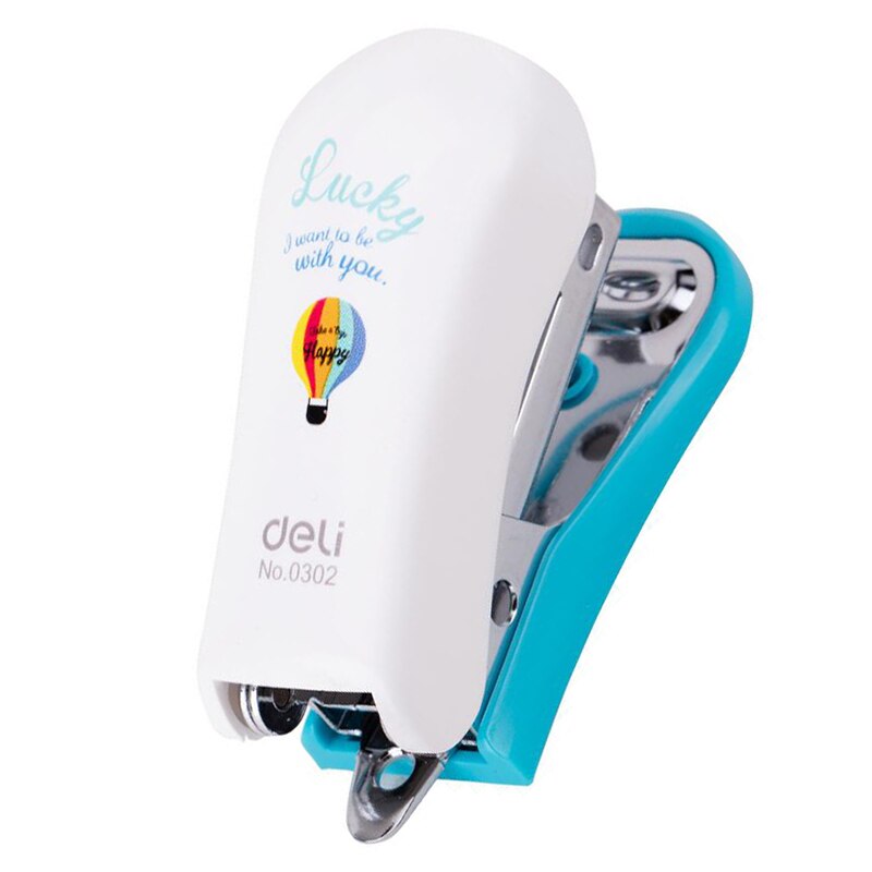 Cute Cartoon Mini Stapler Set School Accessories Portable Bookbiding Stationery School Office Supplies Kawaii Stationery