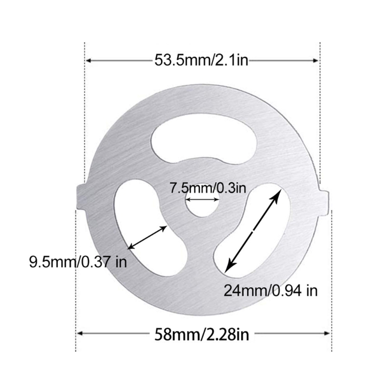 Stainless Steel Meat Grinder Plate Discs Plate Blade Mincer Plate Meat Grinder Replacement Accessories for Kitchen: VIOLET/紫罗兰