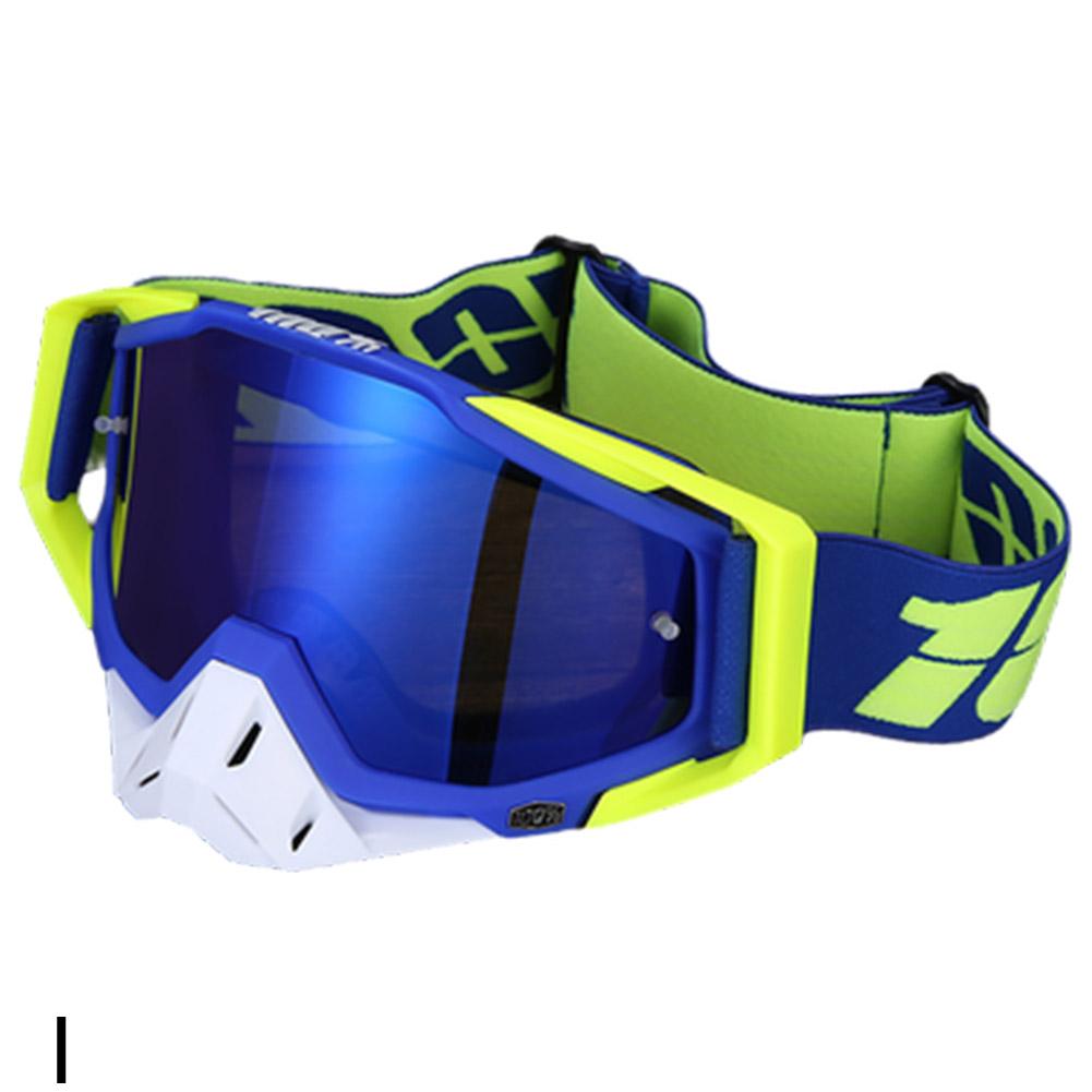 Mannen en vrouwen winddichte bril motorbril motorcross stofdicht racen fietsen skiën bril outdoor off-road fietsbril: Paars