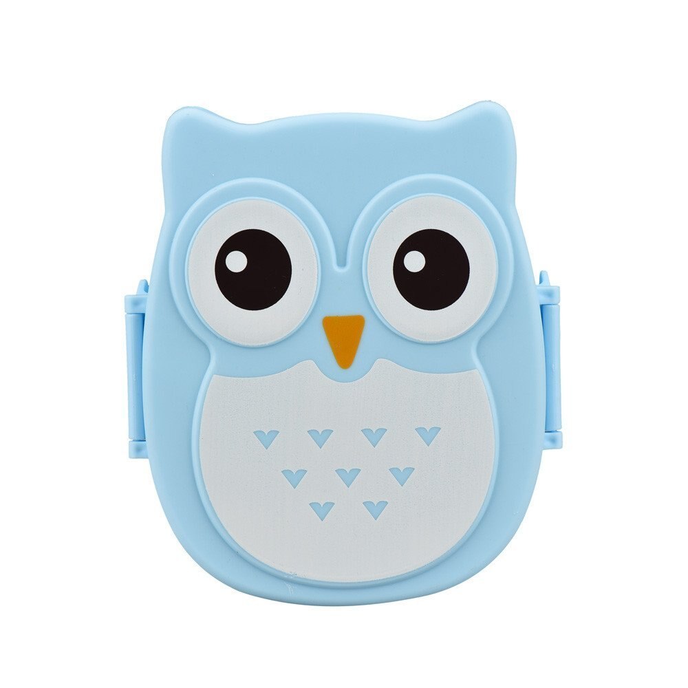 Brand Kawaii Candy Color Owl Lunch Box Microwave Oven Bento Container Case Dinnerware Children's Birthday (00097)