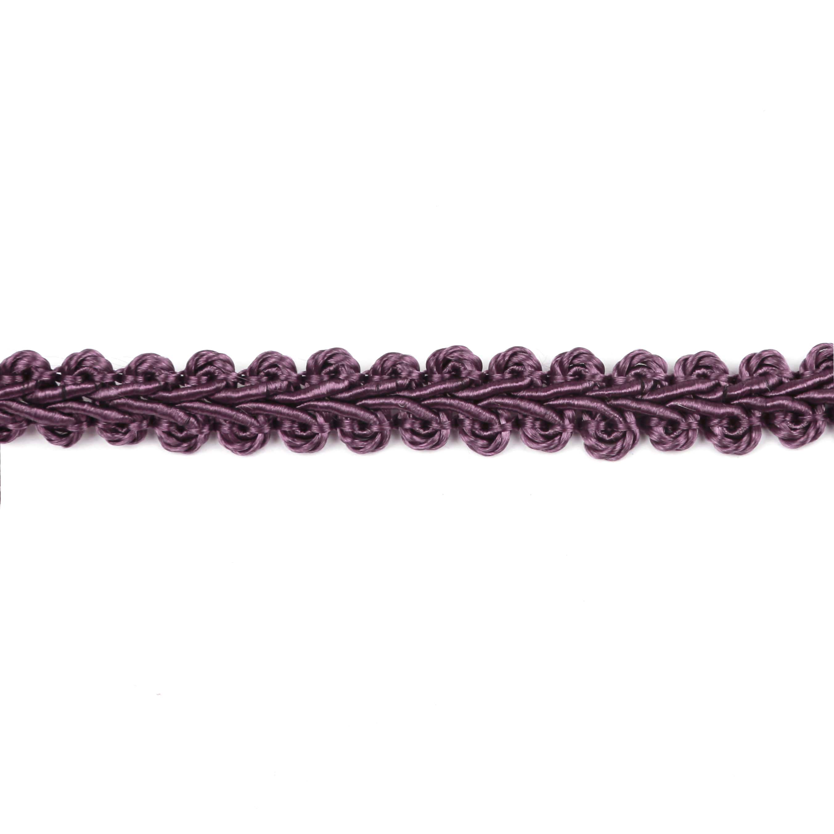 12M Braid Trim Lace Trim Gimp Basic Sewing Ribbon Polyester DIY Crafts Sewing Costume Home Decorative macrame Braided Cords: 58 Purple