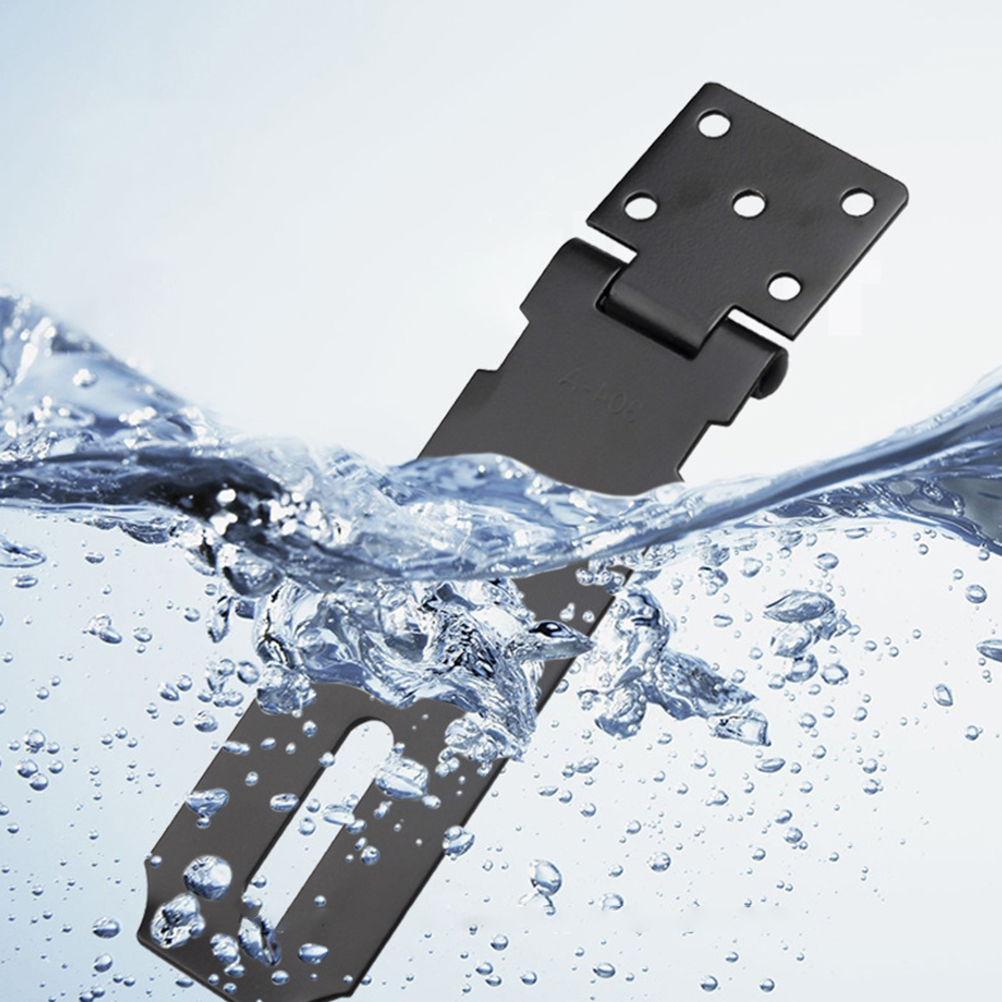 1 Set Door Hasp Heavy Duty Gate Lock Hasp Stainless Steel Padlock Hasp