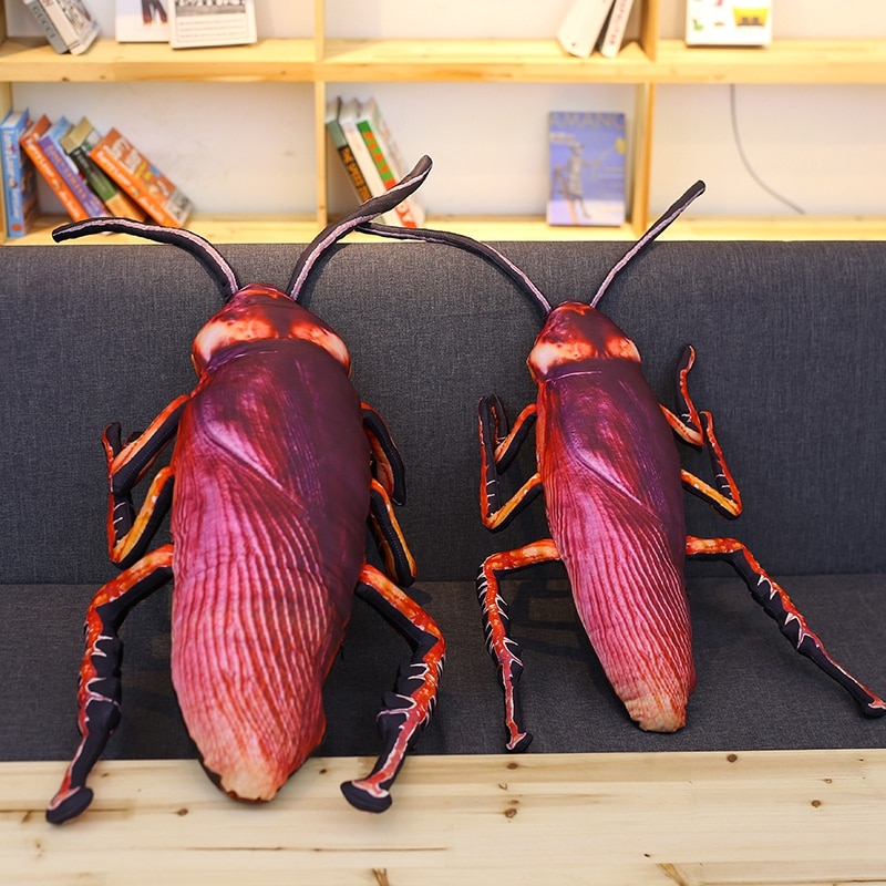 Kakkerlak Pluche Baby Speelgoed Creatieve Simulatie 3D Insect Kussen Kussen Grappig Speelgoed Weird Voor Kinderen
