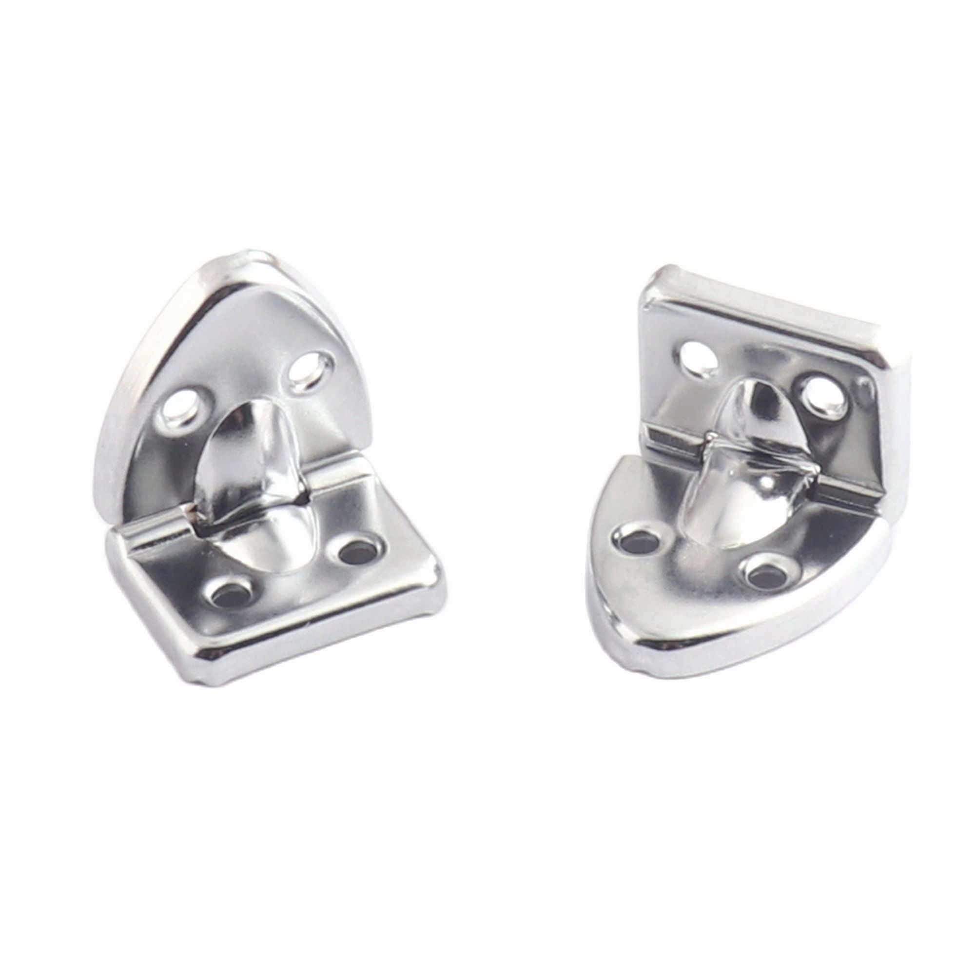 Wooden Box Hinges Cabinet Hinges Metal Hinges for Wooden Jewelry Box Tool Box Suitcase Silver Hinges with Screws