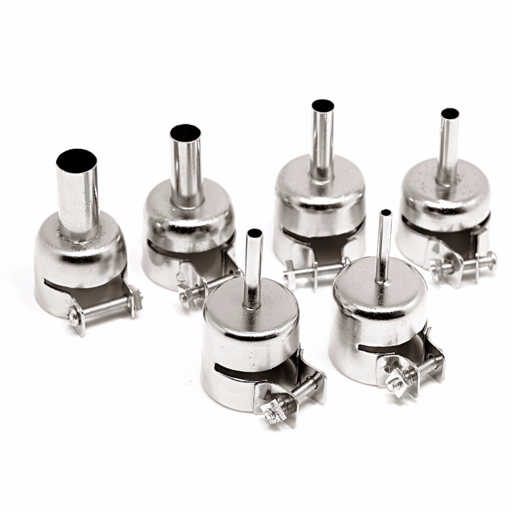 3/4/5/6/8/10mm 850 Circular Nozzles Air Rework Reflow Soldering Station 6PCS/SET New1##