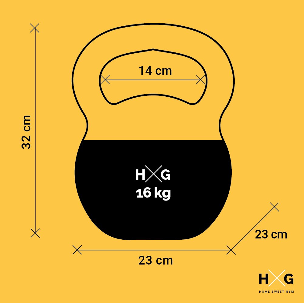 Kettlebell o Pesa Rusa 8kg, 12kg Y 16kg, PVC rellena de Fina Arena de Acero, Ideal para Ejercicios y Entrenamientos de musculaci
