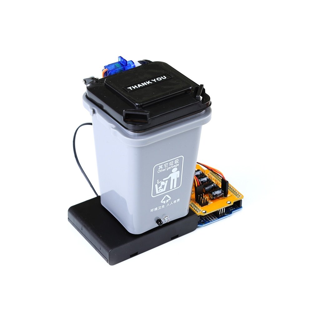 Diy Arduino Kit Automatische Prullenbak Robot Diy Kit Uno R3 Mixly Stem Onderwijs Kinderen Programmering Diy Kit SNAR46