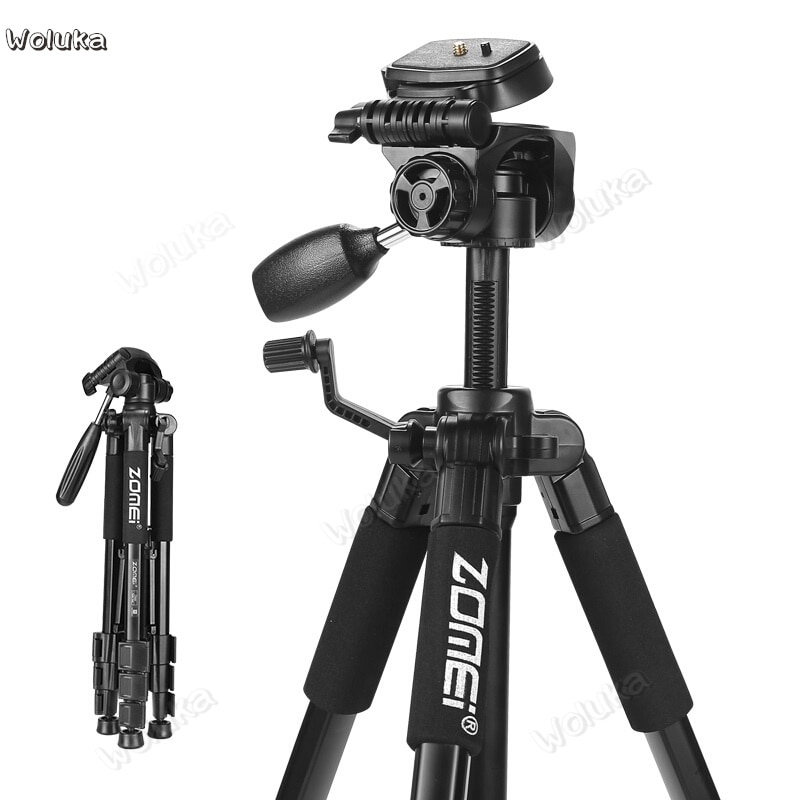 Stativ bærbart aluminium kamera stativ tilbehør med panhoved til c dslr kamera cd50 t07 zz1 – Grandado