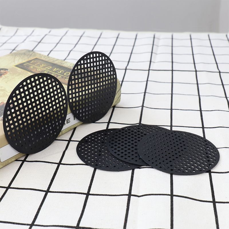 100Pcs Flower Pot Hole Mesh Pad, 4.5cm Diameter Round Bonsai Pot Bottom Netting Hole Screen Grid Mat Mesh Drainage