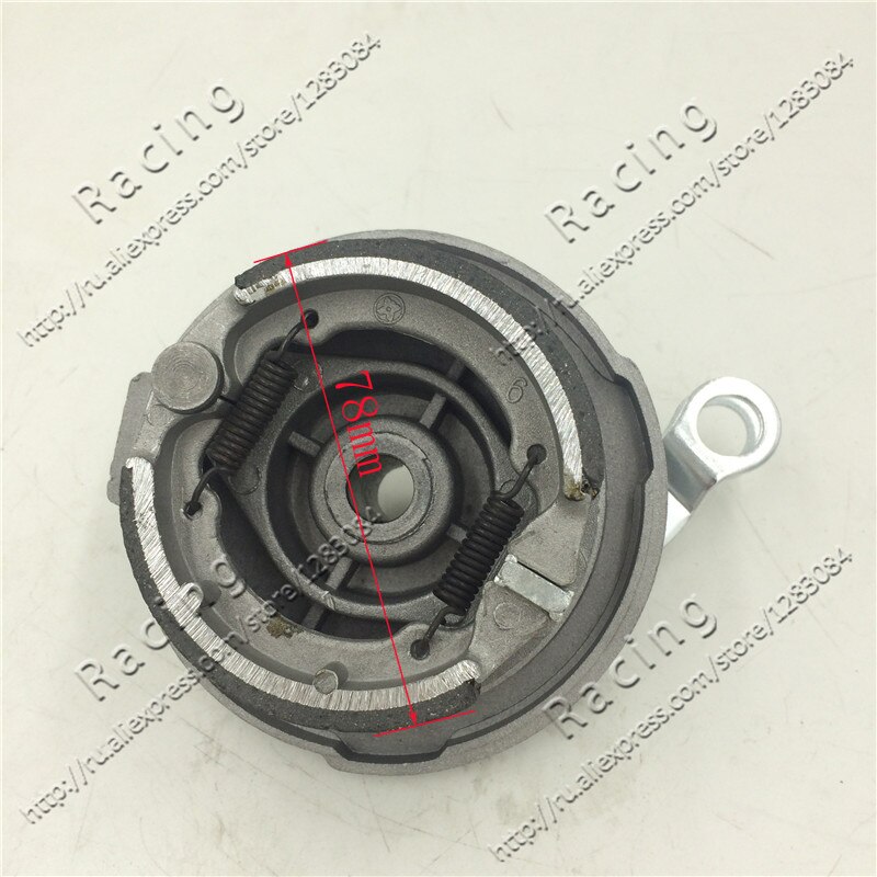 Frein à tambour de 10 pouces avec chaussures, roue arrière de 12 pouces pour Dirt Pit Bike, accessoire 50-125cc SSR CRF50 KTM SDG