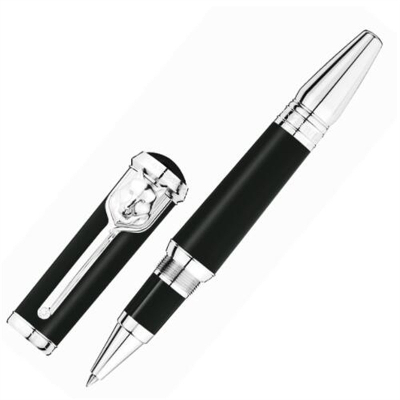 M grand écrivain Rudyard Kipling stylos à bille roulante fontaine encre luxe écriture papeterie avec tête de loup: Bleu marine / EF