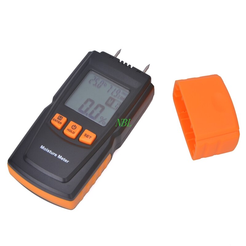Handheld Digital Holzfeuchte-messgerät Daten halt Messen in 4 Baumarten Luftfeuchtigkeit Tester Feuchtigkeit Detektor Hygrometer