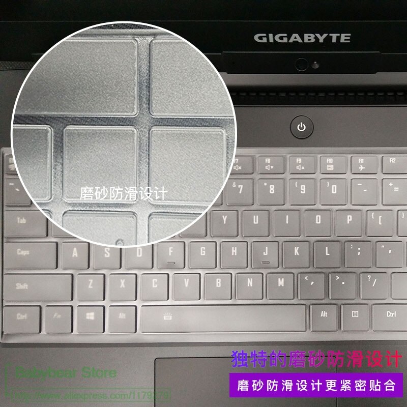 Ultra delgado teclado tpu para portátil protector de cubierta para Gigabyte Aero 15 15X v8 v8-BK4 / Aero 15W 15W-BK4 15,6 "i5 i7 GTX 1060