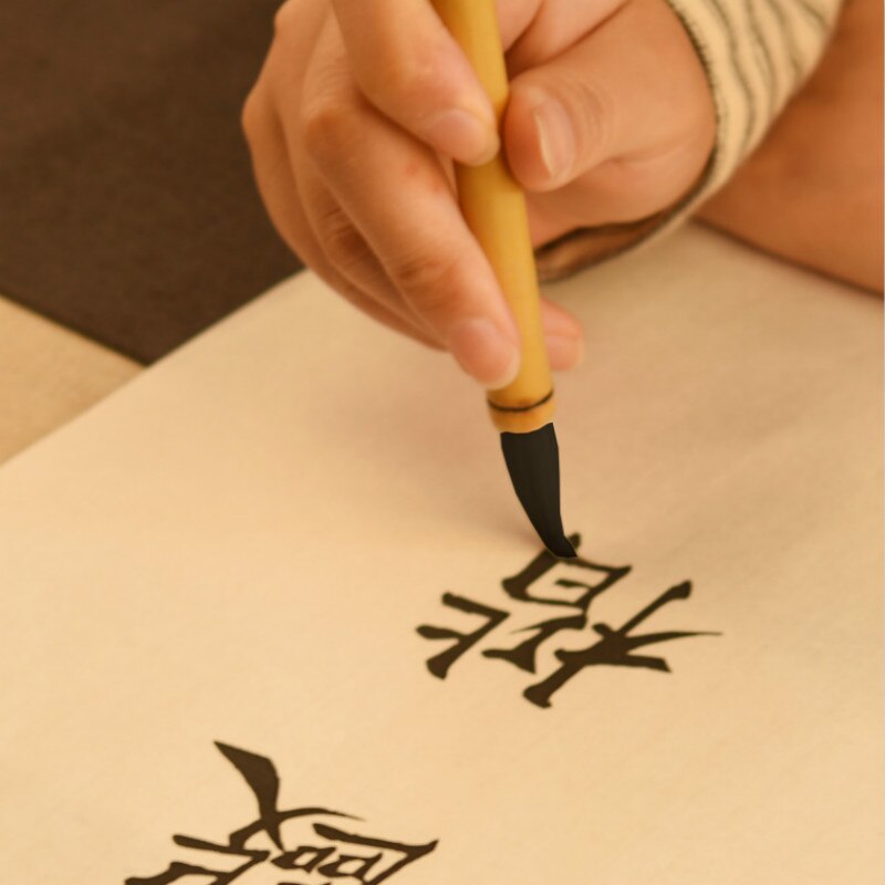 3 stk hvide skyer skrivebørstesæt kinesisk lian kalligrafibørster caligrafia studerende maleri skrivning pratice pensel sæt