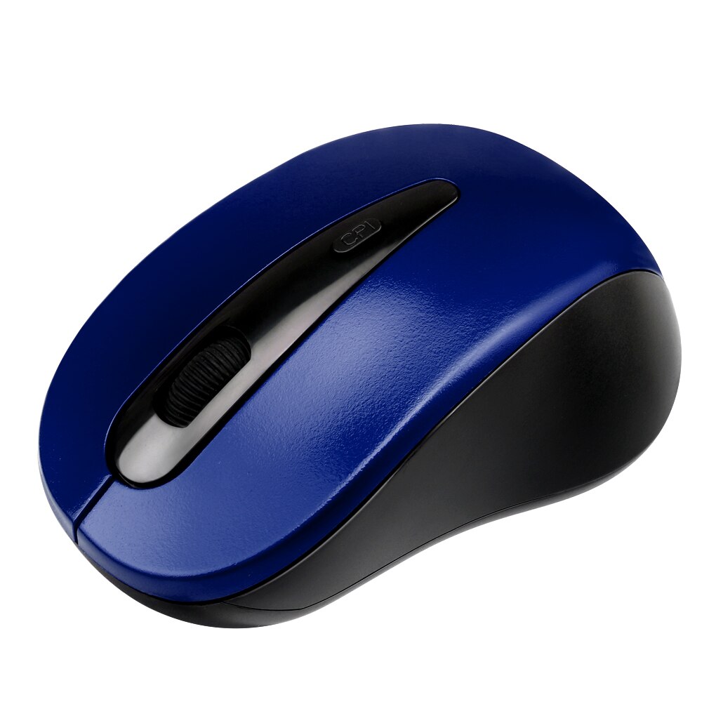 2.4GHz Wireless Mouse 1600DPI Optical Computer Cordless Office Mice with USB Receiver For Laptop Universal Computer Peripherals: blue