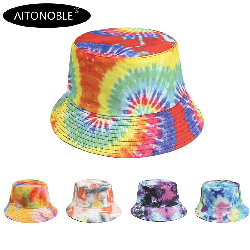 Aitonoble-Sombrero de cubo para niña, sombrero de sol de playa para deportes al aire libre, gorros de playa de viaje, gorras de pescador, gorro de Hip Hop, novedad de