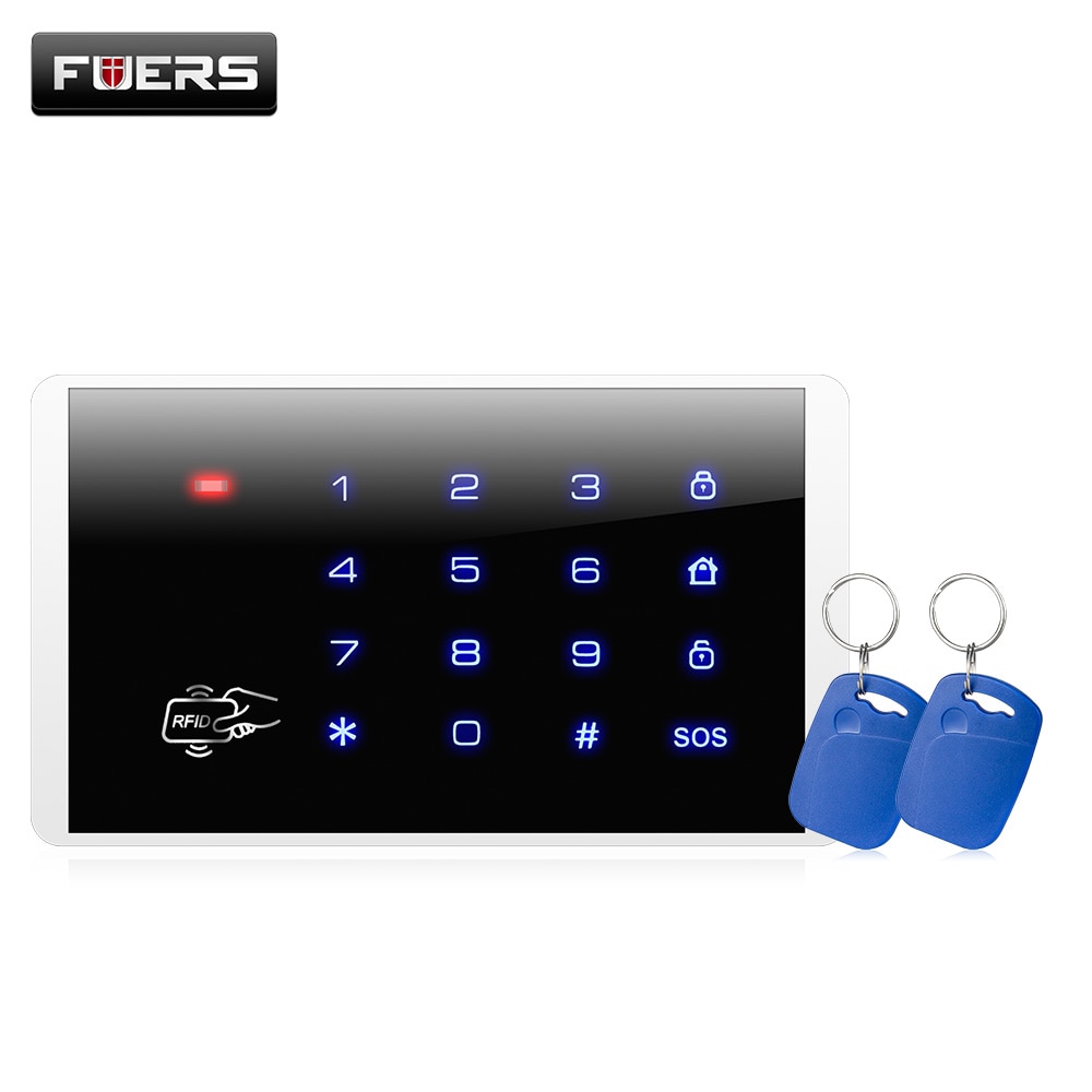 K16 Wireless RFID Touch Keyboard For PSTN GSM Security Alarm Personal Home Alarm System 433MHz Wireless Password Keypad system