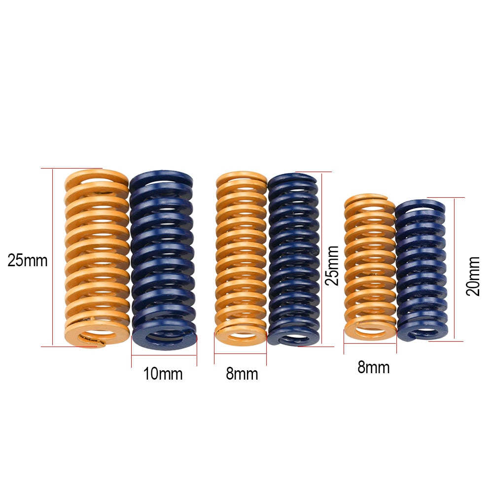 3D Printer Parts Spring For Heated bed MK3 CR-10 hotbed Imported Length 20/ 25mm OD 8 /10mm For 3D Printer