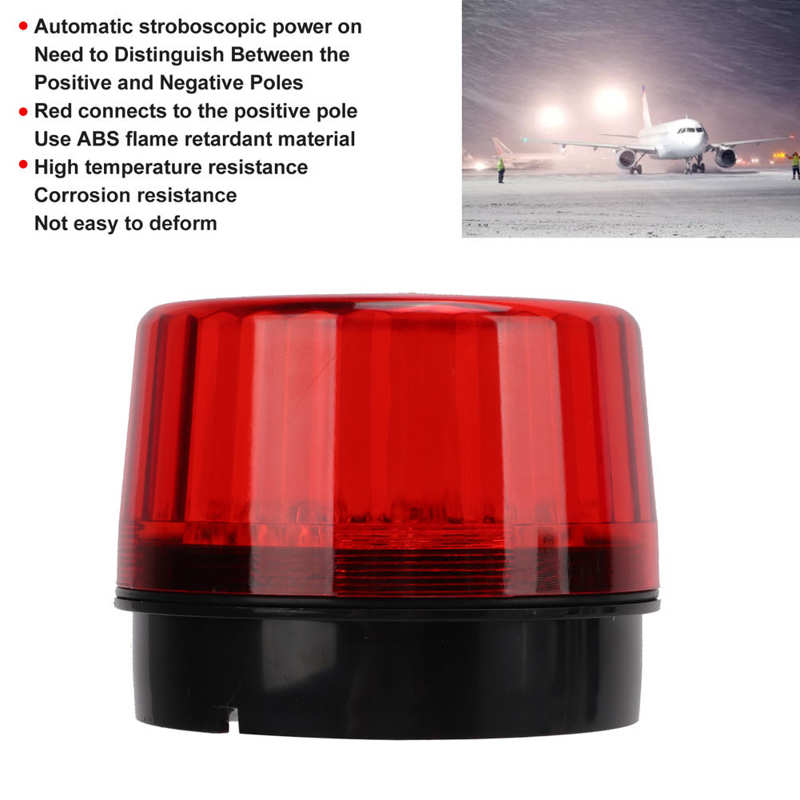 Industrial Signal Warning Lamp High Temperature Resistance Round Red LED Warning Light