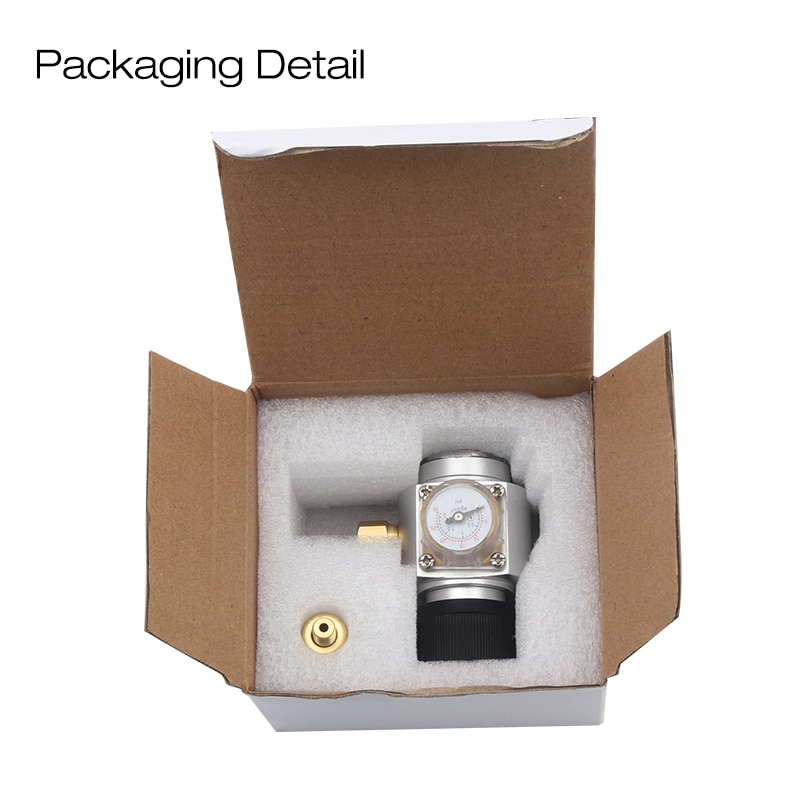 0-30 PSI Co2 Charger,Home Brew Mini Co2 Charger with 3/8 '' Thread for Mini Keg Growler Use, Bar Accessories