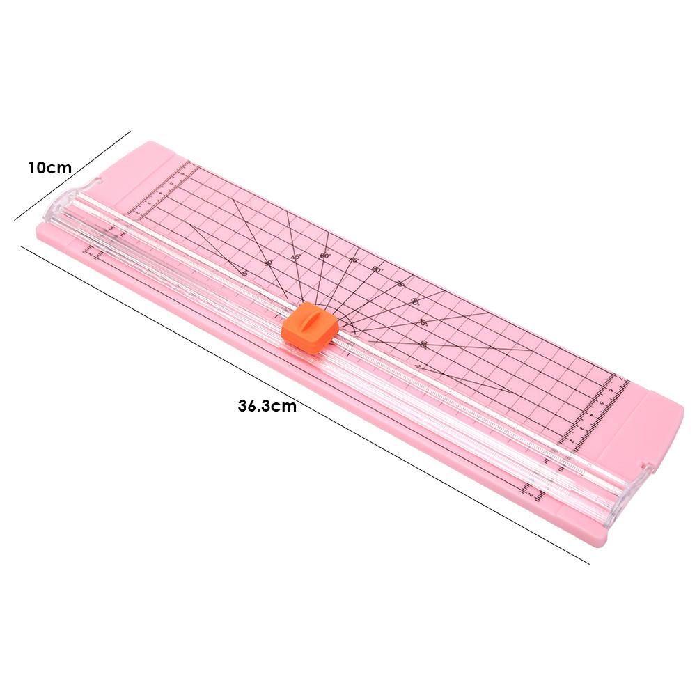 A3/A4 Papier Cutter Draagbare Snijmat Art Trimmer Ambachten Foto Plakboek Cutter Kantoor Thuis Briefpapier Diy Snijmachine: A4 Pink