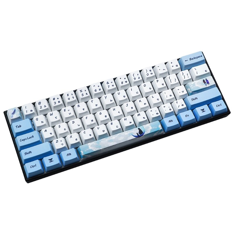 Dye Sublimation Keycaps - PBT OEM Profile - 73 Keys for GH60 GK61 GK64 Keyboards