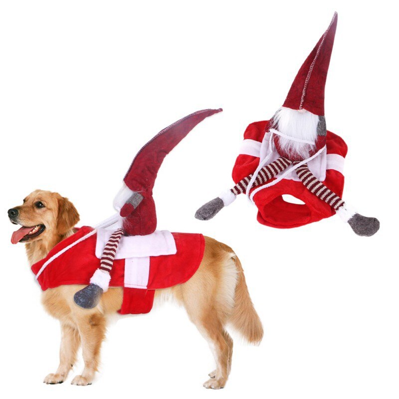 Costumi natalizi per cani da compagnia costumi divertenti costume da babbo natale per cani gatti novità vestiti per cani chihuahua carlino york abbigliamento