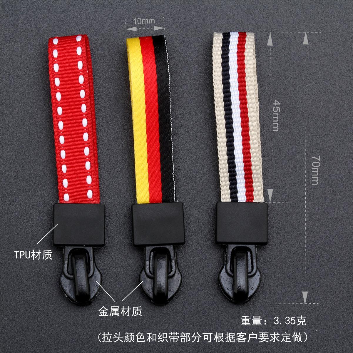 Nr. . 5 rits sliders band slider 23 kleuren linten donsjack katoenen jas rits trekkoord kleding accessoires 10 stuks