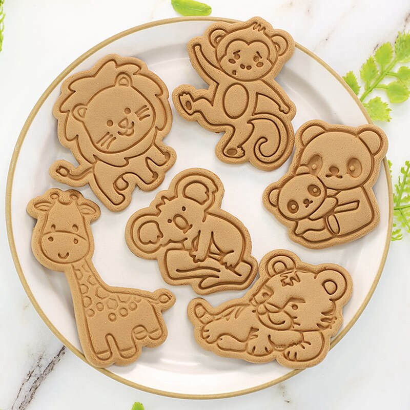 1 stuk diy bakvorm ster hart leeuw vorm 3d koekjesvormpjes cakevormen dieren cartoon suikercraft decoratie keukengereedschap