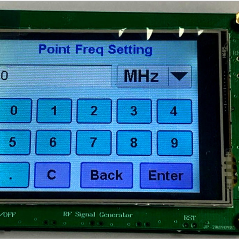 35-4400M ADF4351 RF Signal Quelle Signal Generator Welle / Punkt Frequenz Drücken Sie Sn LCD Anzeige Kontrolle