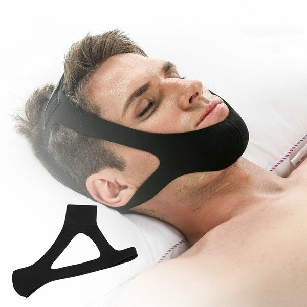 Neoprene Anti Snore Stop Snoring Chin Strap Belt Anti Apnea Jaw Solution Sleep Support Apnea Belt Sleeping Care Tools