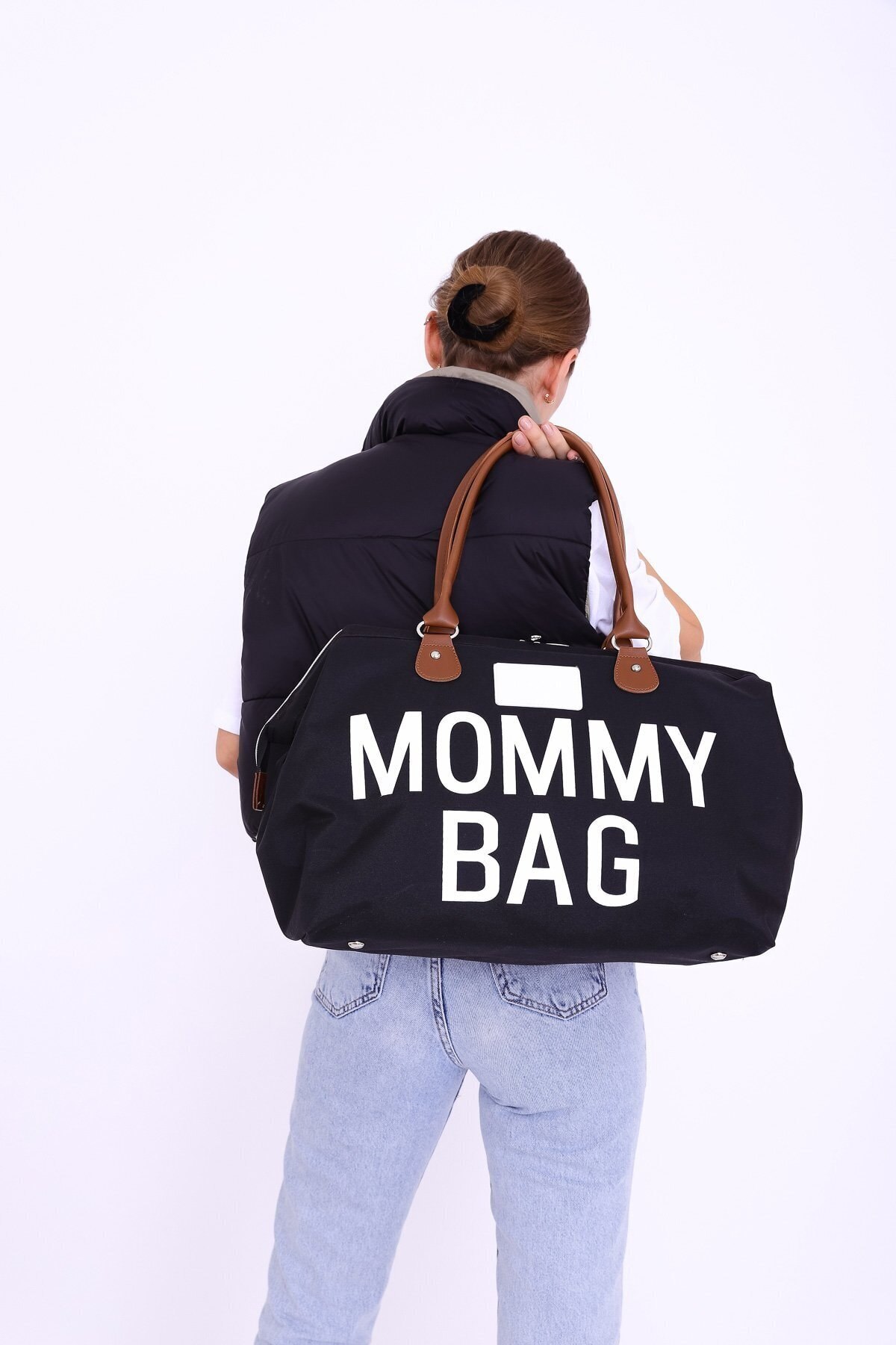 Trager Mommy Bag Striped Mother Baby Care Backpack