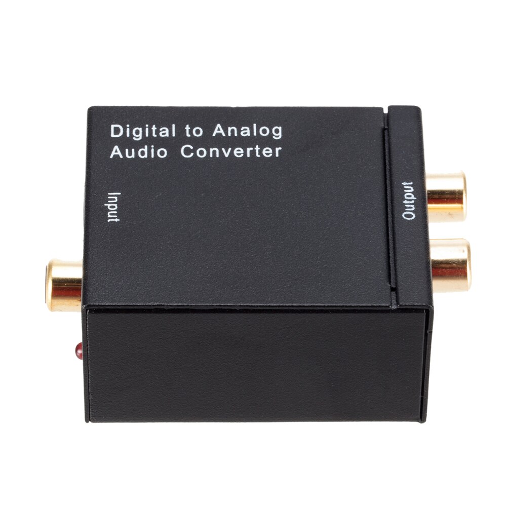 Stereo RCA Audio Adapter Optical SPDIF to Analog L/R DA Household Digital Music Audio Decoration for HD DVD Amp